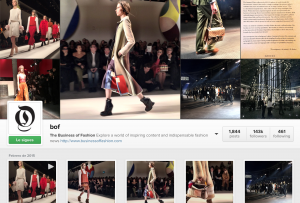 Moda en Instagram - BOF