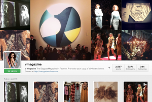 Moda en Instagram- V Magazine