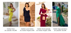 Diseños con escotes asimétricos Laazo80 y Violeta Vergara